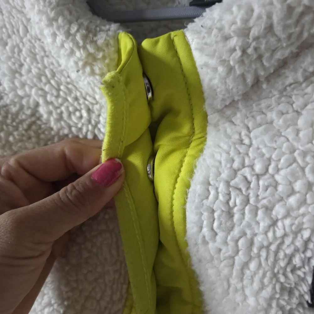 Eddie Bauer Quest Fleece Jacket in Cream and Yellow